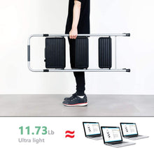 Load image into Gallery viewer, Topfun Folding 3 Step Ladder Lightweight Steel Step Stool Sturdy Anti-Slip Wide Platform with PVC Handgrip Easy-to-Carry Ladder Fully Assembled Multi-Use Ladder for Home and Office (3 Step)