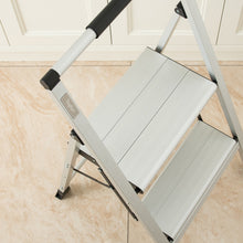 Load image into Gallery viewer, Topfun New 2 Step Ladder, Lightweight Aluminum Folding Step Stool, Non-Slip Wide Platform, 225lbs Capacity, Fully Assembled Multi-Use for Household Office Ultra-Light Sturdy Two-Step Ladder