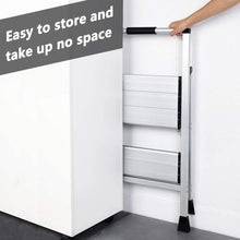 Load image into Gallery viewer, Topfun 2 Step Ladder, Lightweight Aluminum Folding Step Stool, Non-Slip Wide Platform, 225lbs Capacity, Fully Assembled Multi-Use for Household Office Ultra-Light Sturdy Two-Step Ladder