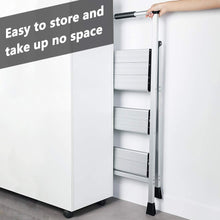 Load image into Gallery viewer, Topfun 3 Step Ladder, Lightweight Aluminum Folding Step Stool, Multi-Use Non-Slip Wide Platform Ultra-Light Sturdy Ladder, 225lbs Capacity, Fully Assembled for Household and Office