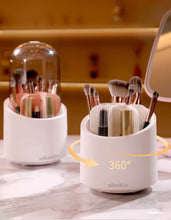 Load image into Gallery viewer, Sikobin Rotary makeup brush storage cartridge dust-proof powder brush storage box desktop eyebrow brush cartridge eye shadow brush barrel