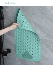 Load image into Gallery viewer, Sikobin Shower mat Non-slip bathtub mat Shower bath mat with shower mat and drain hole