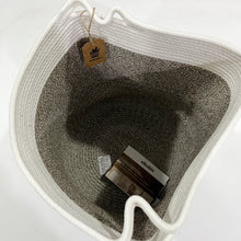 Load image into Gallery viewer, Sikobin Tall Laundry Basket Woven Jute Rope Dirty Clothes Basket Rope Basket Blanket for Living Room Modern Laundry Basket