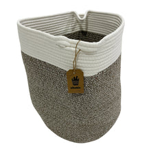 Load image into Gallery viewer, Sikobin Tall Laundry Basket Woven Jute Rope Dirty Clothes Basket Rope Basket Blanket for Living Room Modern Laundry Basket