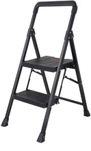 Load image into Gallery viewer, Topfun Folding 2 Step Ladder, Safety Lock Design, Sturdy Steel Ladder with Convenient Handgrip and Anti-Slip Wide Pedal, 300lbs Capacity, Portable Foldable Step Stool (2-Step)
