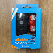 Load image into Gallery viewer, Sikobin Rechargeable Bike Light Set, Bike Light, Instant Installation Without Tools, Fits All Bikes - 3 Modes, Bike Light Front and Rear Lighting - Waterproof, Lightweight, Durable Brand: Vont
