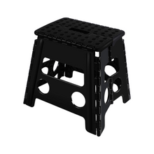 Load image into Gallery viewer, Topfun Folding Step Stool, 13 inch Non-Slip Footstool for Adults or Kids, Sturdy Safe Enough, Holds up to 300 Lb, Foldable Step Stools Storage/Open Easy, for Kitchen,Toilet,Office,RV (Black, 13inch)
